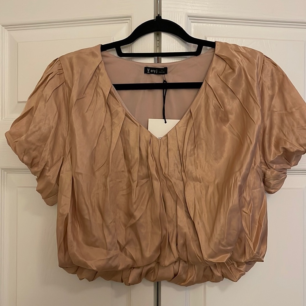 Salmon colored blouse